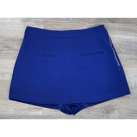 English Factory Skort Large Royal Blue Mini Short Stretch - Picture 1 of 6